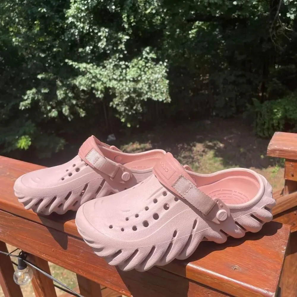 Crocs Junior 5 Echo clogs Pink Clay Mauve Pink Platform Clogs
